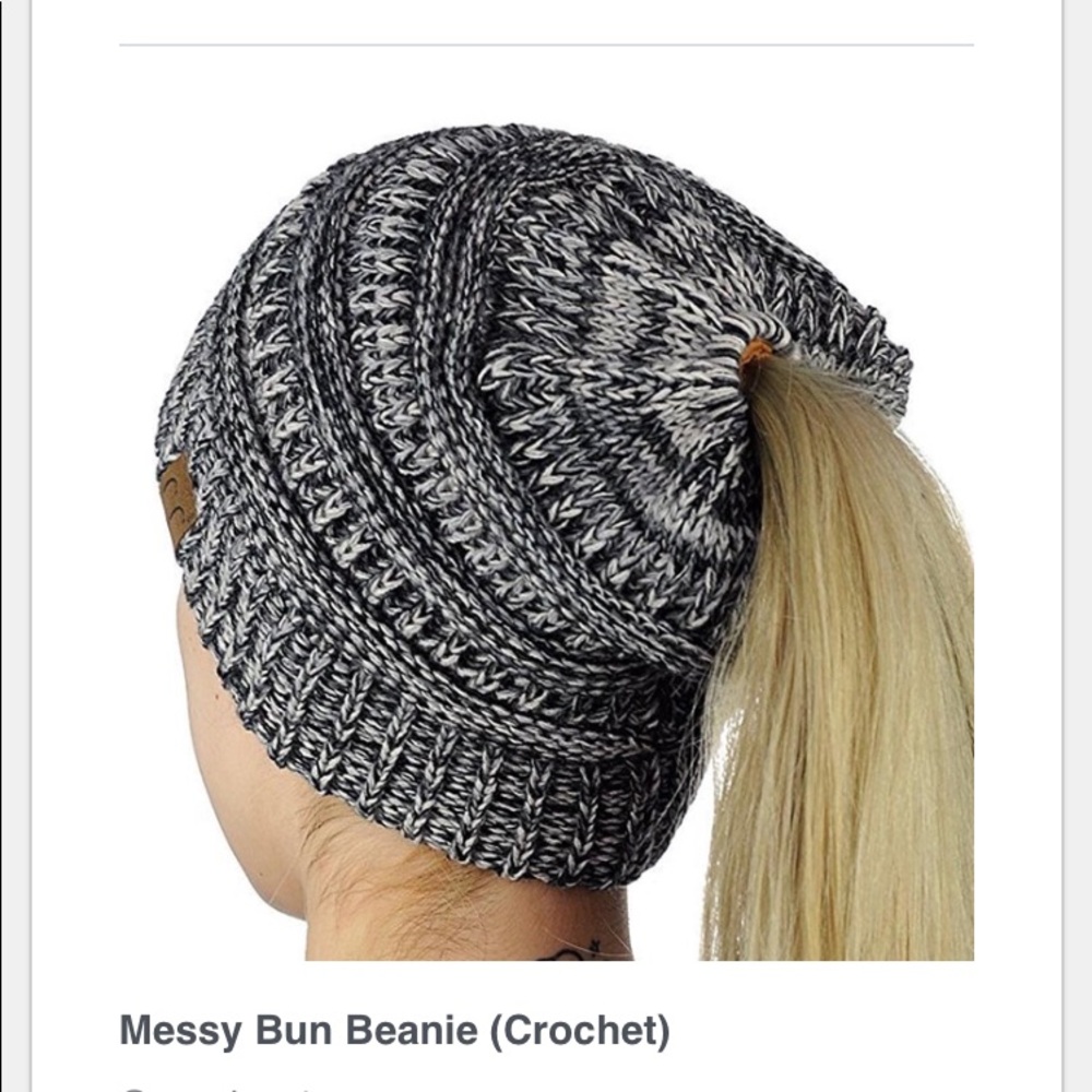 Bun beanie